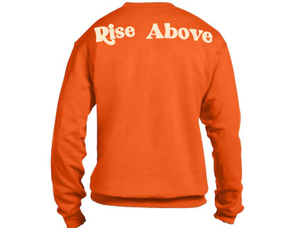 Welcome To Peak "Rise Above" Crewneck - Orange