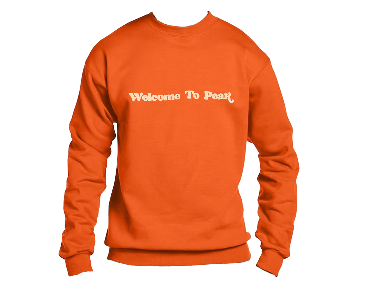 Welcome To Peak "Rise Above" Crewneck - Orange