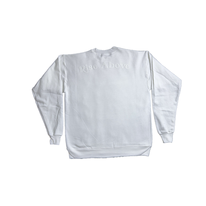 Welcome To Peak "Rise Above" Crewneck - White