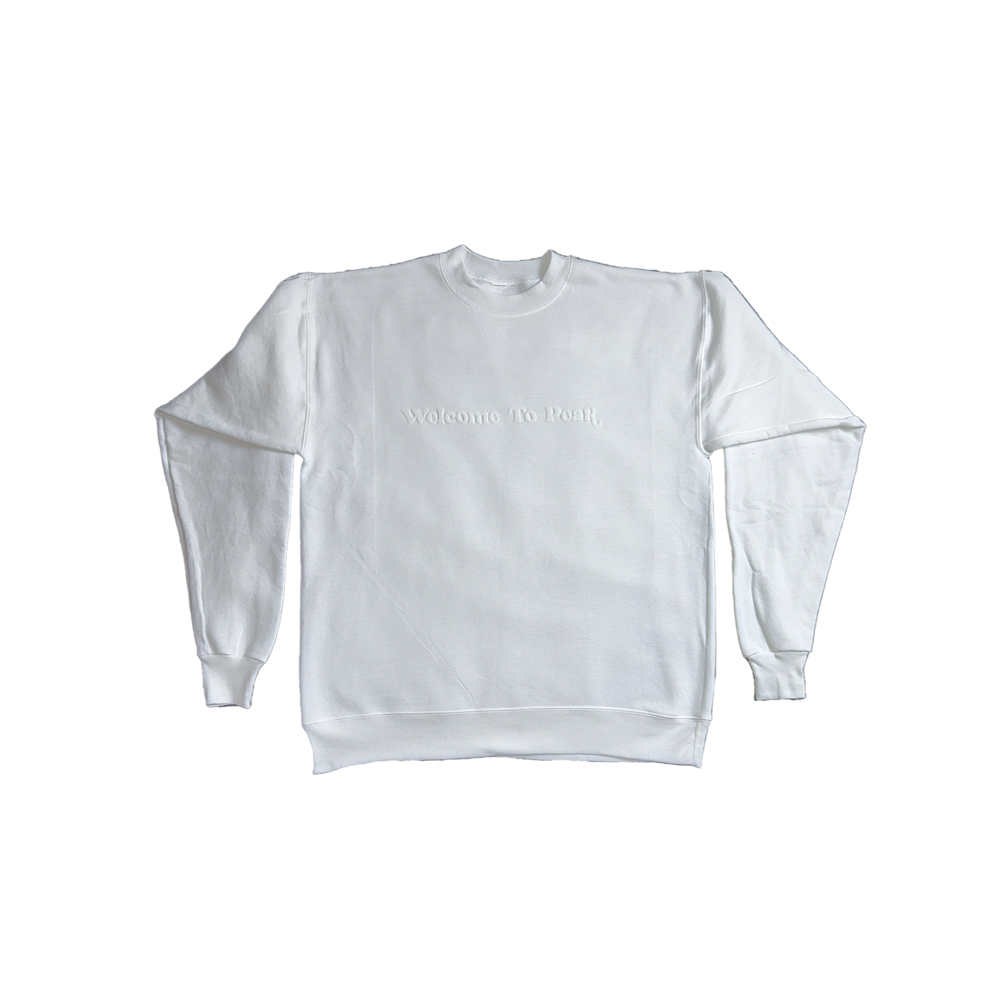 Welcome To Peak "Rise Above" Crewneck - White